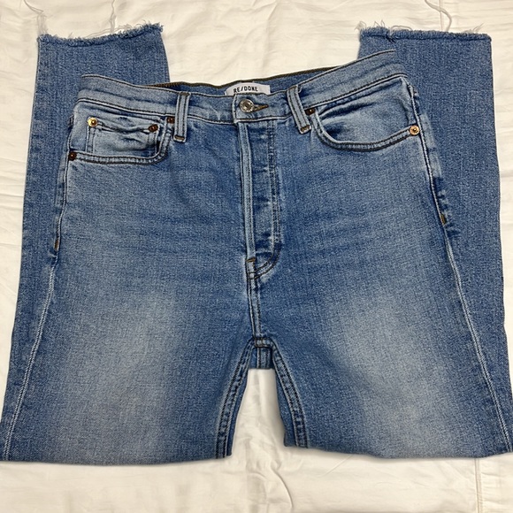Re/Done 90s high rise ankle crop 28 - Picture 4 of 5